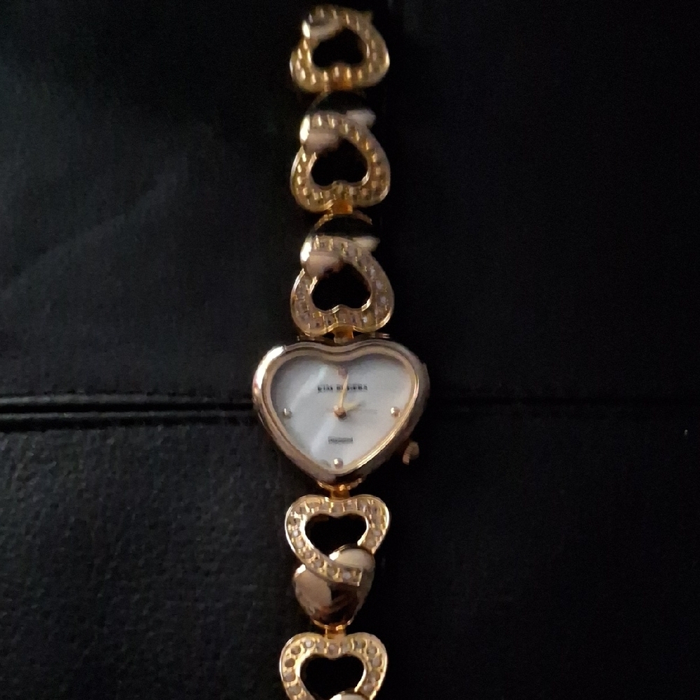 Gold Heart-Shaped Women's Watch